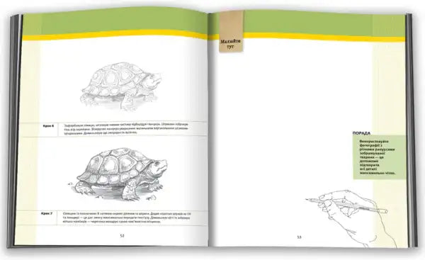 Open illustrated drawing guide book showcasing creative ideas for pencil drawing Open illustrated drawing guide book showcasing creative ideas for pencil drawing