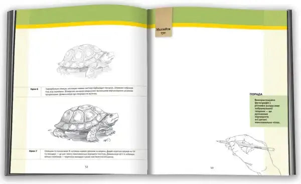 Open illustrated drawing guide book showcasing creative ideas for pencil drawing Open illustrated drawing guide book showcasing creative ideas for pencil drawing