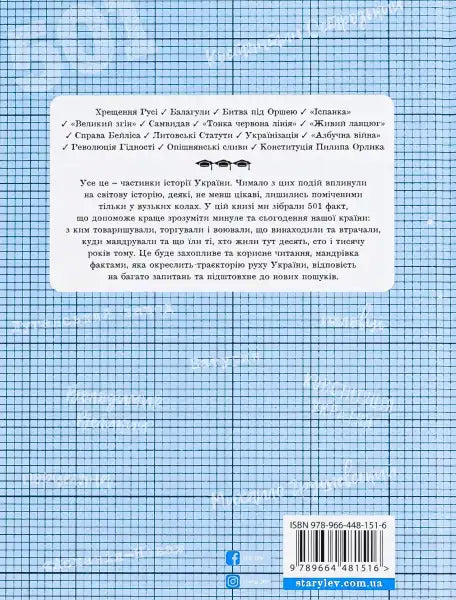 Book cover with Ukrainian text for 501 Facts You Must Know About Ukraine’s History Book cover with Ukrainian text for 501 Facts You Must Know About Ukraine’s History
