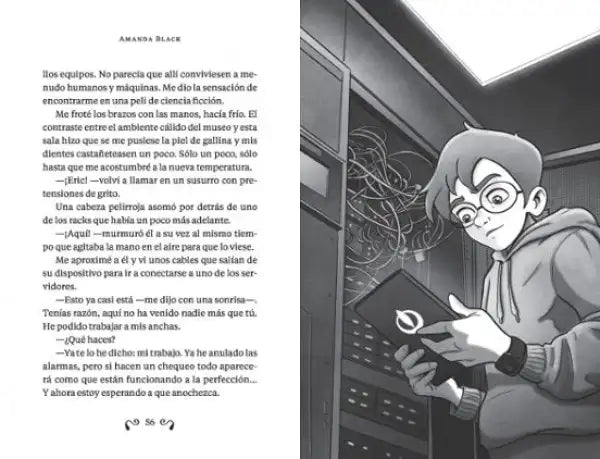 Amanda Black manga illustration of time travel radio, by Juan Gómez-Jurado Amanda Black manga illustration of time travel radio, by Juan Gómez-Jurado