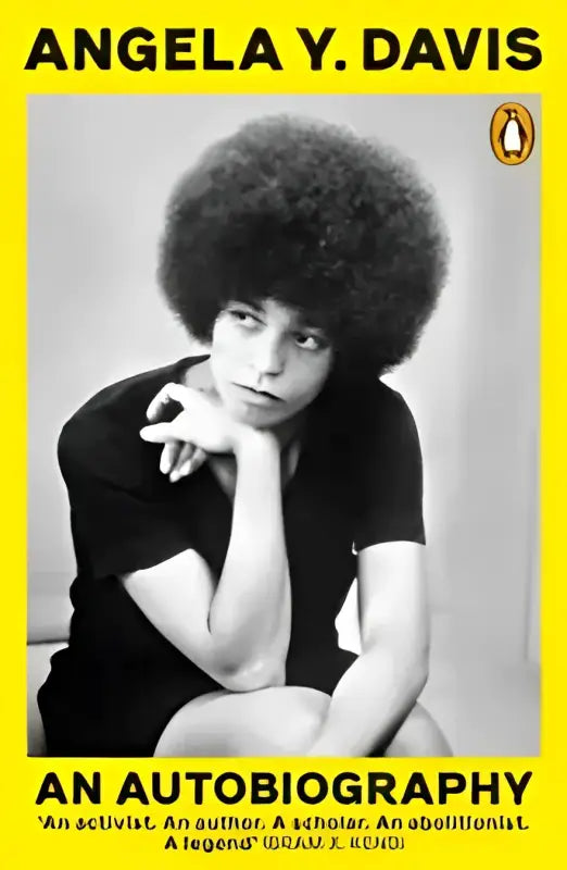 Book cover featuring Angela Davis from the autobiography collection of English books Book cover featuring Angela Davis from the autobiography collection of English books