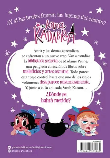 Anna Kadabra 16: The Forbidden Book cover with magical illustrations Anna Kadabra 16: The Forbidden Book cover with magical illustrations