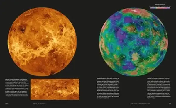 Venus globe model in vibrant orange hues from historian Roger books on Big Bang Venus globe model in vibrant orange hues from historian Roger books on Big Bang