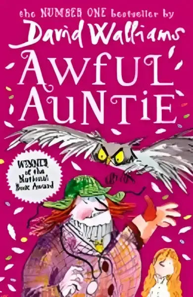 Awful Auntie book cover by David Walliams featuring Stella Saxby and spooky artwork Awful Auntie book cover by David Walliams featuring Stella Saxby and spooky artwork