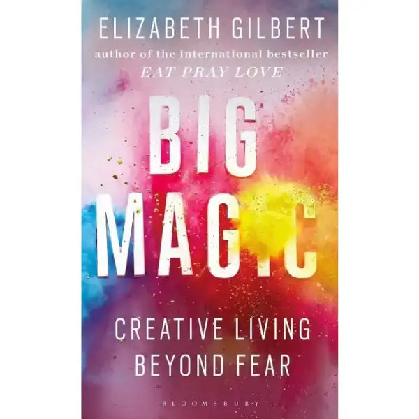 Big Magic book cover with colorful powder explosion, perfect for fans of English books Big Magic book cover with colorful powder explosion, perfect for fans of English books