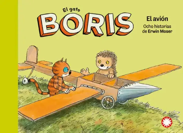 Orange wooden airplane from Boris the Cat children’s picture book by Erwin Moser Orange wooden airplane from Boris the Cat children’s picture book by Erwin Moser