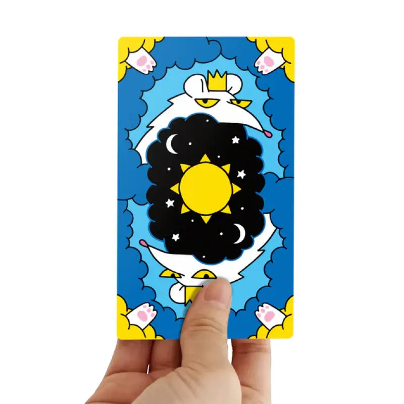 Illustrated Cat Tarot card from Ukrainian Tarot deck with digital guidebook Illustrated Cat Tarot card from Ukrainian Tarot deck with digital guidebook