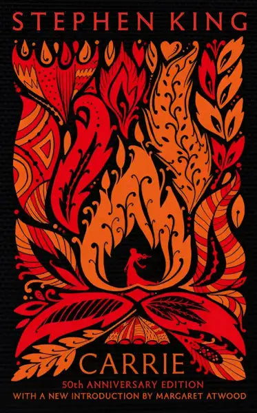 Book cover with floral fire design for Stephen King’s 50th anniversary classic book edition Book cover with floral fire design for Stephen King’s 50th anniversary classic book edition