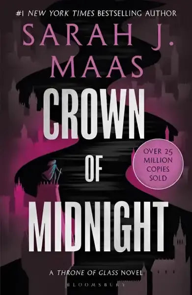 Cover of Crown of Midnight book from Thrones of Glass series by Sarah J Maas, English books Cover of Crown of Midnight book from Thrones of Glass series by Sarah J Maas, English books
