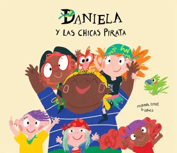 Daniela y las Chicas Pirata colorful childrens book cover Daniela y las Chicas Pirata colorful childrens book cover