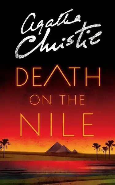 Death on the Nile book cover featuring Agatha Christie classic detective fiction about a Nile cruise Death on the Nile book cover featuring Agatha Christie classic detective fiction about a Nile cruise