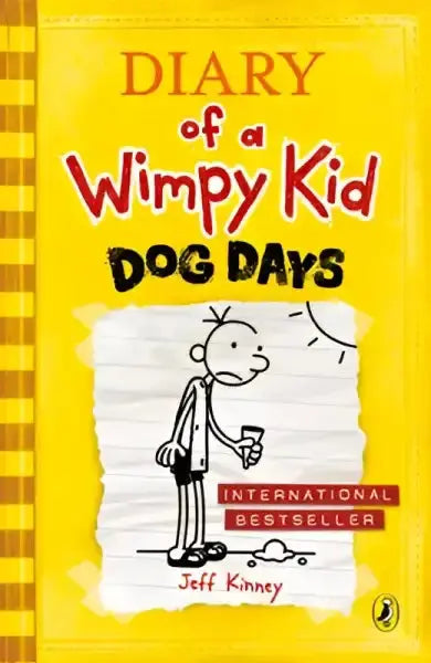 Diary of a Wimpy Kid Book Cover from Dog Days series, popular books for kids Diary of a Wimpy Kid Book Cover from Dog Days series, popular books for kids