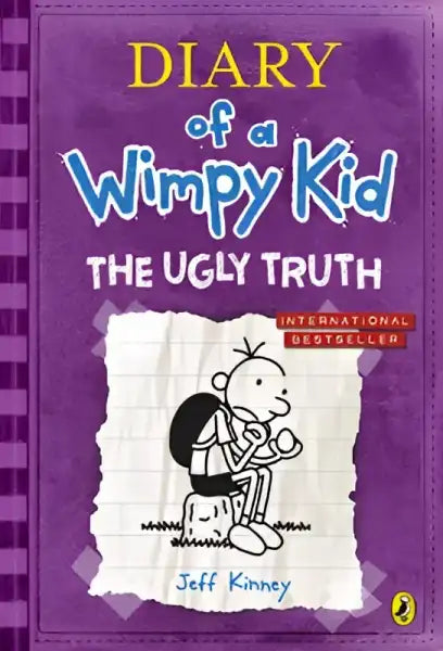 Diary of a Wimpy Kid The Ugly Truth book cover by Jeff Kinney for the wimpy kid series Diary of a Wimpy Kid The Ugly Truth book cover by Jeff Kinney for the wimpy kid series
