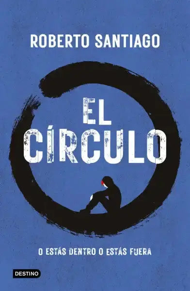 El Círculo by Roberto Santiago: social thriller book cover with black circle and high school silhouette El Círculo by Roberto Santiago: social thriller book cover with black circle and high school silhouette