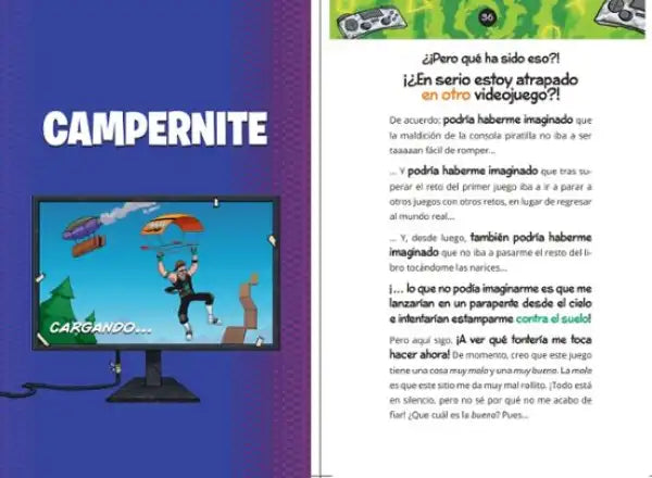 El Rulas 4 videogame console with rulas atrapado graphics El Rulas 4 videogame console with rulas atrapado graphics