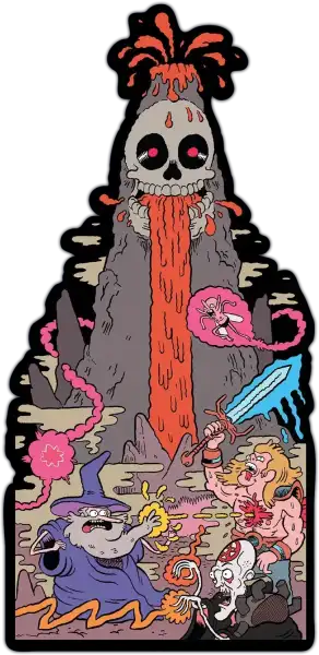 Epic Spell Wars: Battle Wizards duel at skull-shaped volcano with lava and characters Epic Spell Wars: Battle Wizards duel at skull-shaped volcano with lava and characters