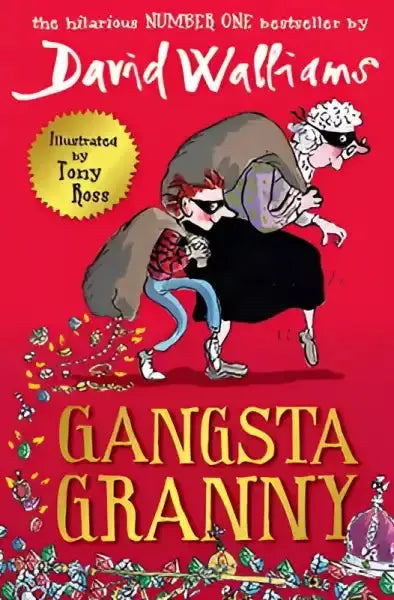 Gangsta Granny book cover, popular English book from the GANGSTA GRANNY series Gangsta Granny book cover, popular English book from the GANGSTA GRANNY series