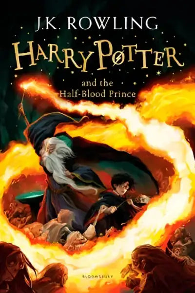 Harry Potter and the Half-Blood Prince book cover from the Harry Potter series Harry Potter and the Half-Blood Prince book cover from the Harry Potter series