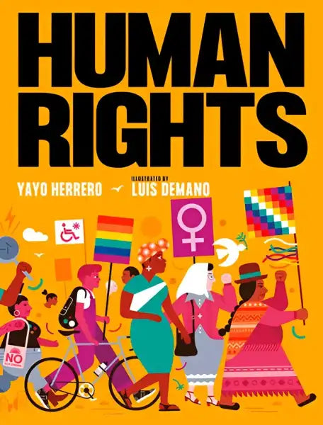 Book cover for human rights by Yayo Herrero in the Penguin USA edition Book cover for human rights by Yayo Herrero in the Penguin USA edition