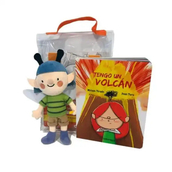 Plush fairy elf from Míriam Tirado’s I Have a Volcano emotional-learning picture book Plush fairy elf from Míriam Tirado’s I Have a Volcano emotional-learning picture book