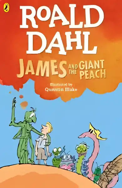 Children’s book cover of James and the Giant Peach by Roald Dahl, a Roald Dahl’s classic Children’s book cover of James and the Giant Peach by Roald Dahl, a Roald Dahl’s classic