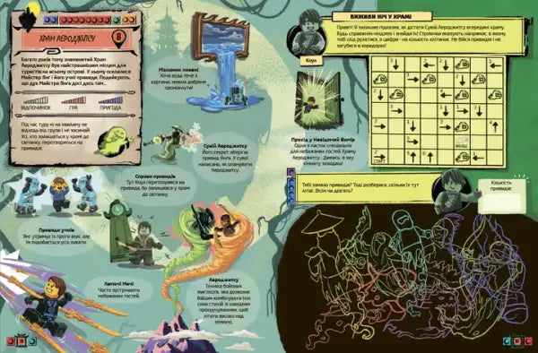 Ninjago adventure map in LEGO® Ninjago paperback activity book for kids Ninjago adventure map in LEGO® Ninjago paperback activity book for kids
