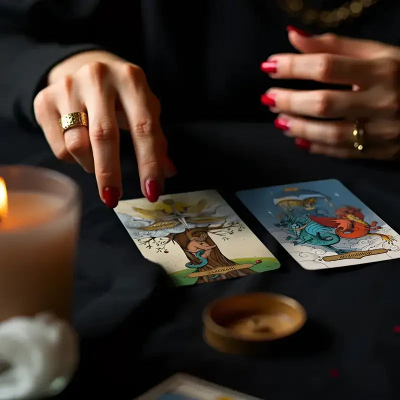 Two tarot cards from Magic Tarot Witching Universe in the Ukrainian Edition Two tarot cards from Magic Tarot Witching Universe in the Ukrainian Edition