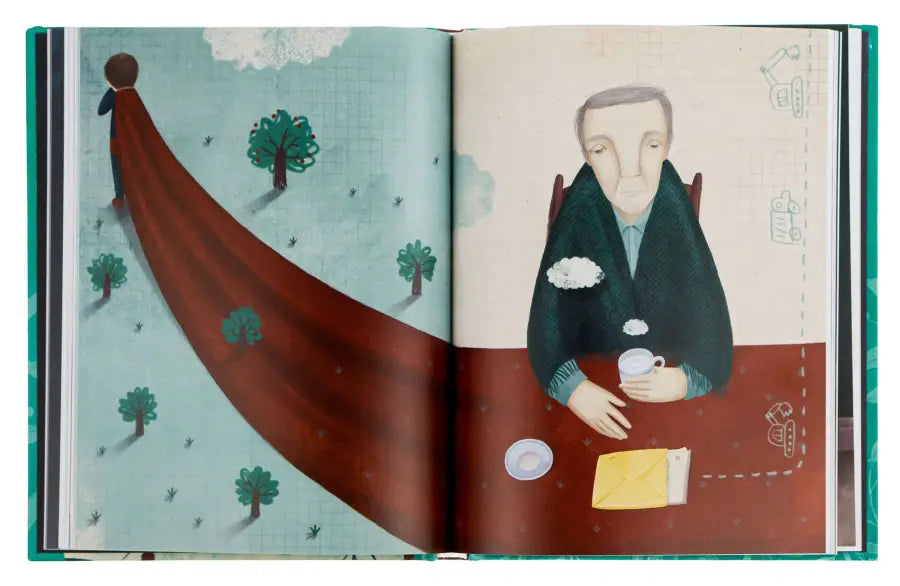 Open children’s book.