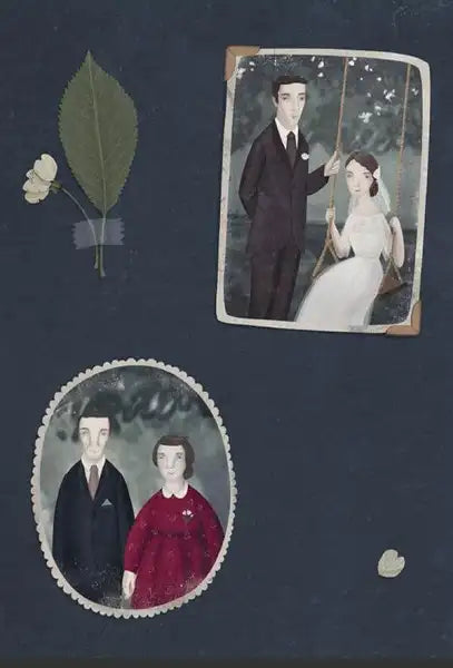 Vintage scrapbook page from Mіy didus Buv Chereshney book showcasing vintage books Vintage scrapbook page from Mіy didus Buv Chereshney book showcasing vintage books