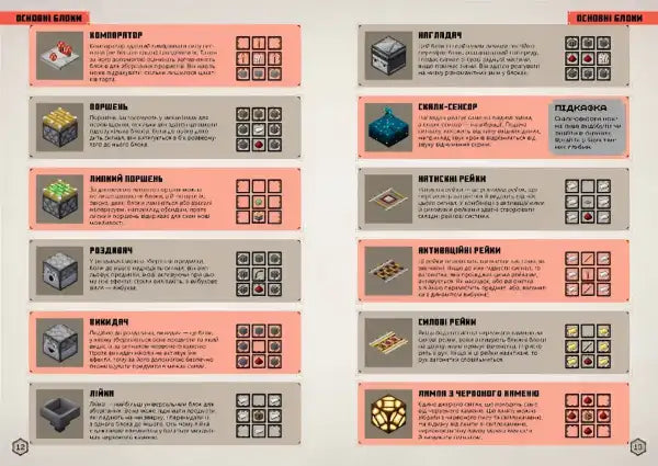 Minecraft guide for Redstone in STEM handbook by Thomas McBrien Ukrainian hardcover Minecraft guide for Redstone in STEM handbook by Thomas McBrien Ukrainian hardcover