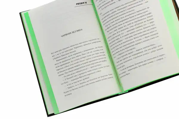 Minecraft book collection featuring open English books with green bookmarks Minecraft book collection featuring open English books with green bookmarks