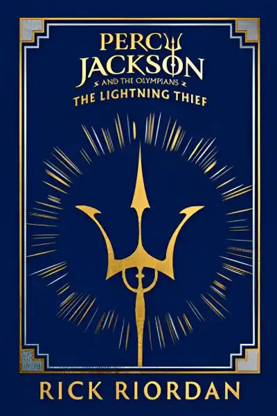 Book cover of Percy Jackson The Lightning Thief by Rick Riordan Book cover of Percy Jackson The Lightning Thief by Rick Riordan