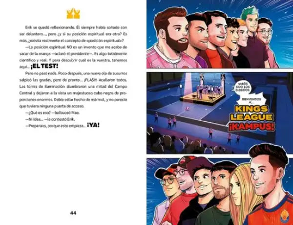 Comic book of Kings League characters on stage by Erik Landa Comic book of Kings League characters on stage by Erik Landa