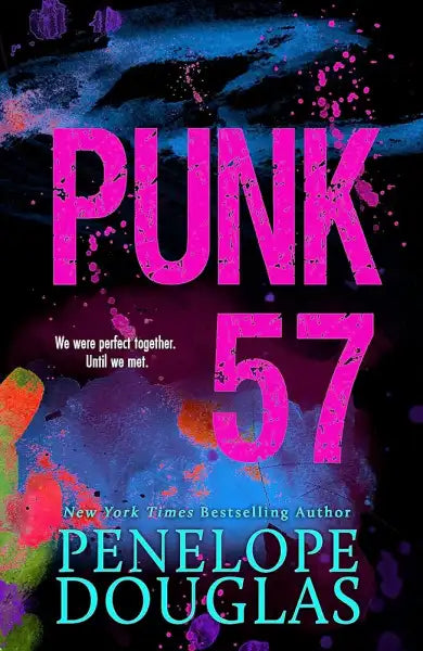Book cover with vibrant graffiti for Punk 57 by Penelope Douglas, popular English book Book cover with vibrant graffiti for Punk 57 by Penelope Douglas, popular English book