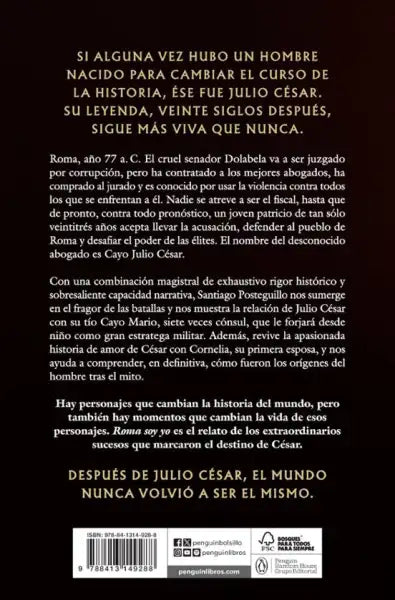 Book cover of Roma Soy by Santiago Posteguillo, Julius Caesar series Book cover of Roma Soy by Santiago Posteguillo, Julius Caesar series