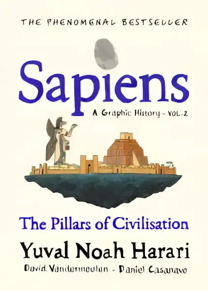 Book cover for Sapiens A Graphic History Volume 2, a compelling graphic history volume Book cover for Sapiens A Graphic History Volume 2, a compelling graphic history volume
