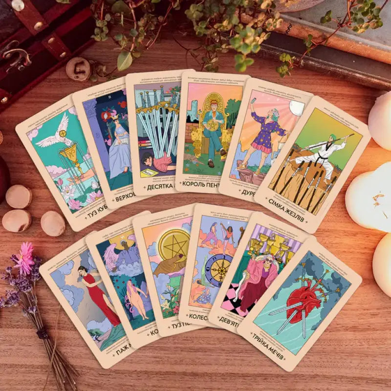 Arrangement of tarot cards from Orner x Wyspell Tarot Cards Independent Ukrainian Edition Arrangement of tarot cards from Orner x Wyspell Tarot Cards Independent Ukrainian Edition