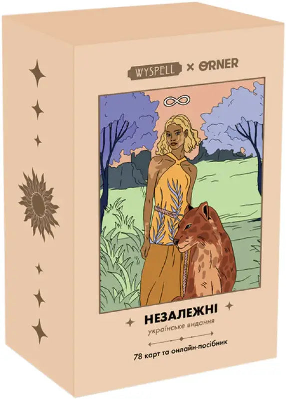 Tarot card deck box for Tarot Cards Independent by Orner x Wyspell Ukrainian Edition Tarot card deck box for Tarot Cards Independent by Orner x Wyspell Ukrainian Edition