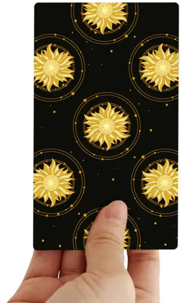 Tarot cards Ukrainian edition featuring a sun pattern from Tarot Cards Rider–Waite set Tarot cards Ukrainian edition featuring a sun pattern from Tarot Cards Rider–Waite set