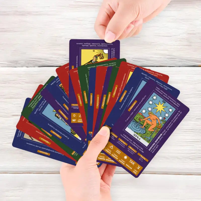 Tarot cards from Teaching Tarot Cards Rider–Waite Ukrainian Edition product Tarot cards from Teaching Tarot Cards Rider–Waite Ukrainian Edition product