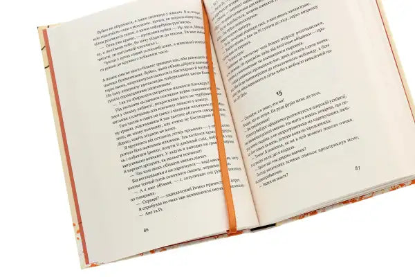 Open book with bookmark at Apricot Bookstore showcasing Oresta Osiychuk’s enduring power Open book with bookmark at Apricot Bookstore showcasing Oresta Osiychuk’s enduring power