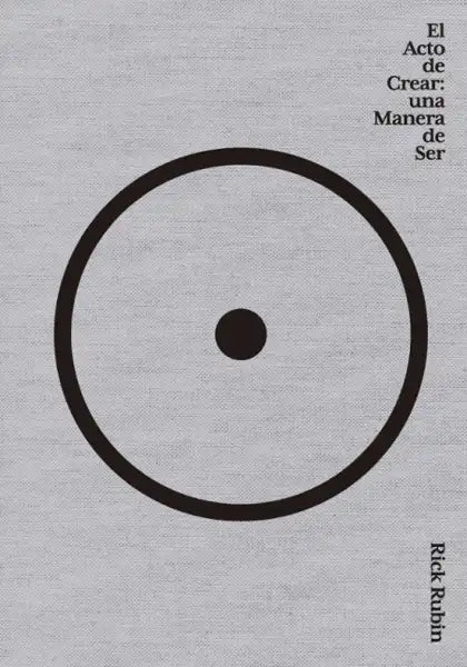 Black circle on white background in Rick Rubin Creative Act book Black circle on white background in Rick Rubin Creative Act book