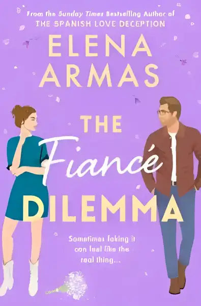 Book cover with illustrated couple for THE FIANCE DILEMMA, a popular English book on relationships Book cover with illustrated couple for THE FIANCE DILEMMA, a popular English book on relationships