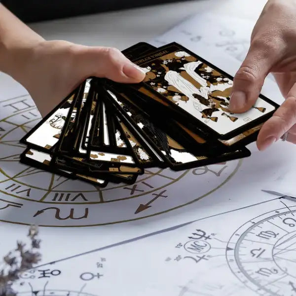 Black and gold tarot cards from The Golden Deck – Orner Ukrainian Edition with upright reversed meanings Black and gold tarot cards from The Golden Deck – Orner Ukrainian Edition with upright reversed meanings