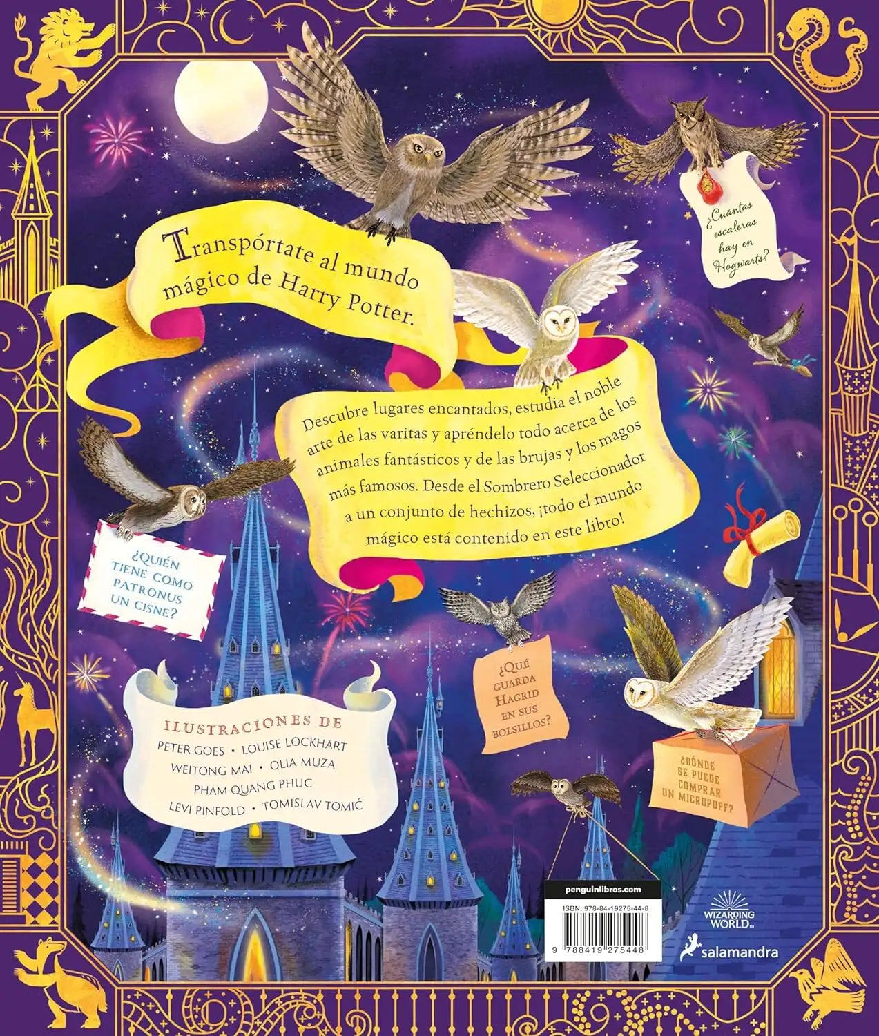 Harry Potter book cover on The Harry Potter Wizarding Almanac product display