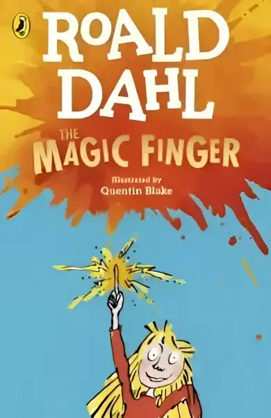 Children’s book cover for THE MAGIC FINGER, an engaging English book for kids Children’s book cover for THE MAGIC FINGER, an engaging English book for kids