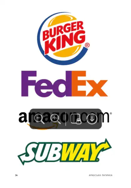 Popular fast-food and e-commerce brand logos in Ruben Pater Ukrainian edition visual communication Popular fast-food and e-commerce brand logos in Ruben Pater Ukrainian edition visual communication