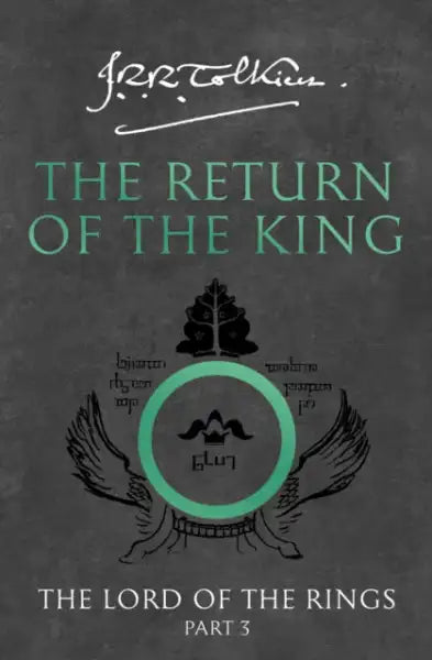 Tolkien Brings The Return of the King English Books Green Logo Tolkien Brings The Return of the King English Books Green Logo