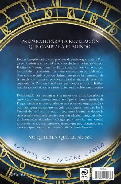 Blue clock face from Dan Browns Robert Langdon The Secret of Secrets Blue clock face from Dan Browns Robert Langdon The Secret of Secrets