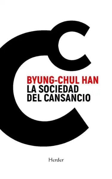 Black and red minimalist cover of La Sociedad del Cansancio by Byung-Chul Han Black and red minimalist cover of La Sociedad del Cansancio by Byung-Chul Han